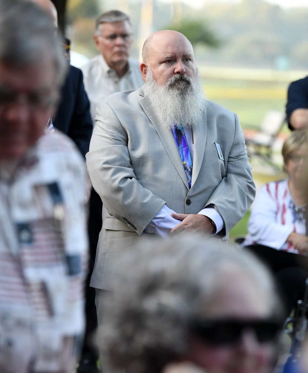 9/11 ceremony at Veterans Park